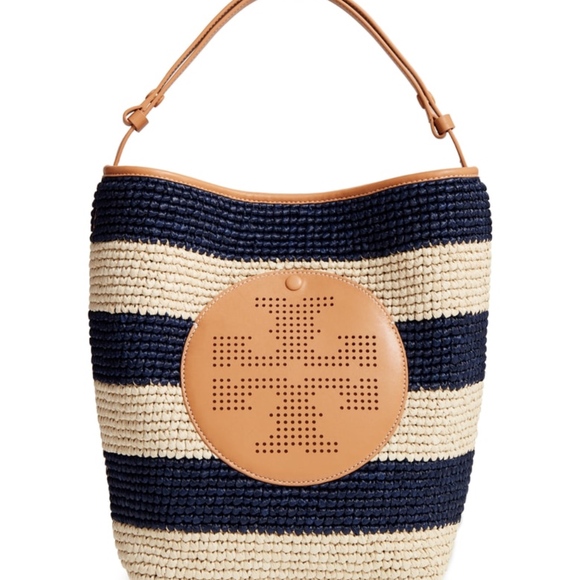 Tory Burch Bags Tory Burch Perforated Logo Straw Hobo Poshmark